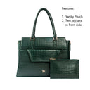 EMERALD ELEGANCE GRANDE TOTE BAG FOR 17' LAPTOPS STROKES GALLERY