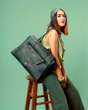 EMERALD ELEGANCE GRANDE TOTE BAG FOR 17' LAPTOPS STROKES GALLERY