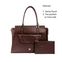MAHOGANY MYSTIQUE GRANDE TOTE BAG FOR 17' LAPTOPS STROKES GALLERY
