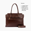 MAHOGANY MYSTIQUE GRANDE TOTE BAG FOR 17' LAPTOPS STROKES GALLERY