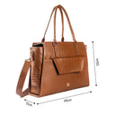 MOCHA ELEGANCE GRANDE TOTE BAG FOR 17' LAPTOPS STROKES GALLERY