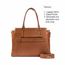 MOCHA ELEGANCE GRANDE TOTE BAG FOR 17' LAPTOPS STROKES GALLERY