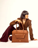 MOCHA ELEGANCE GRANDE TOTE BAG FOR 17' LAPTOPS STROKES GALLERY