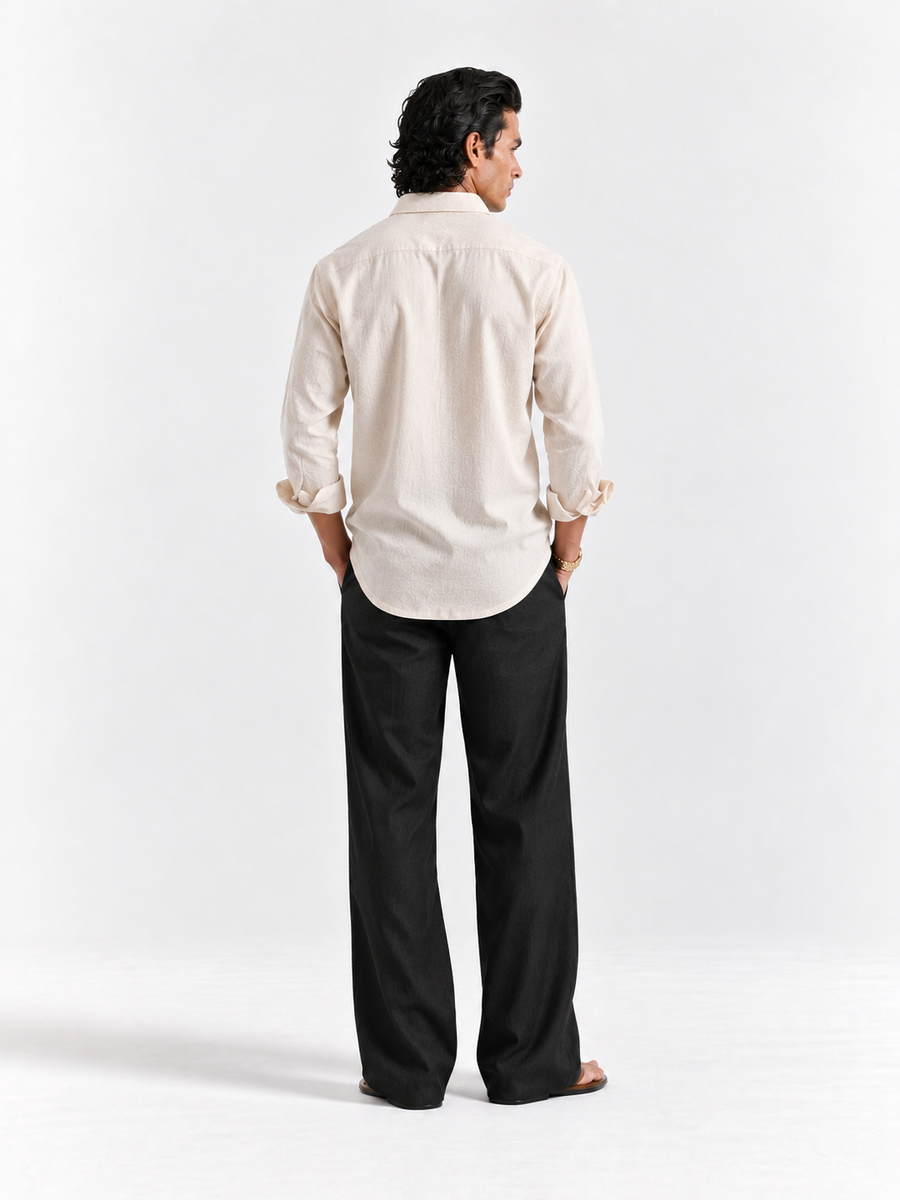 OFF-WHITE IRISH LINEN SHIRT