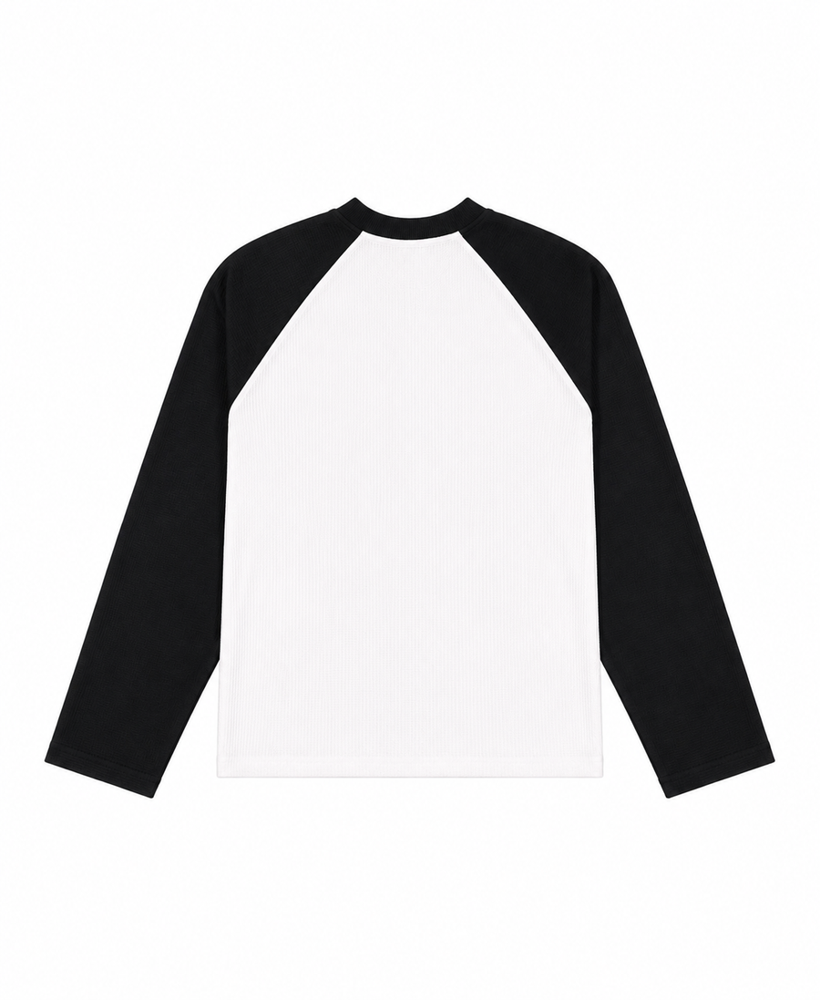 ESSENTIAL RAGLAN WAFFLE