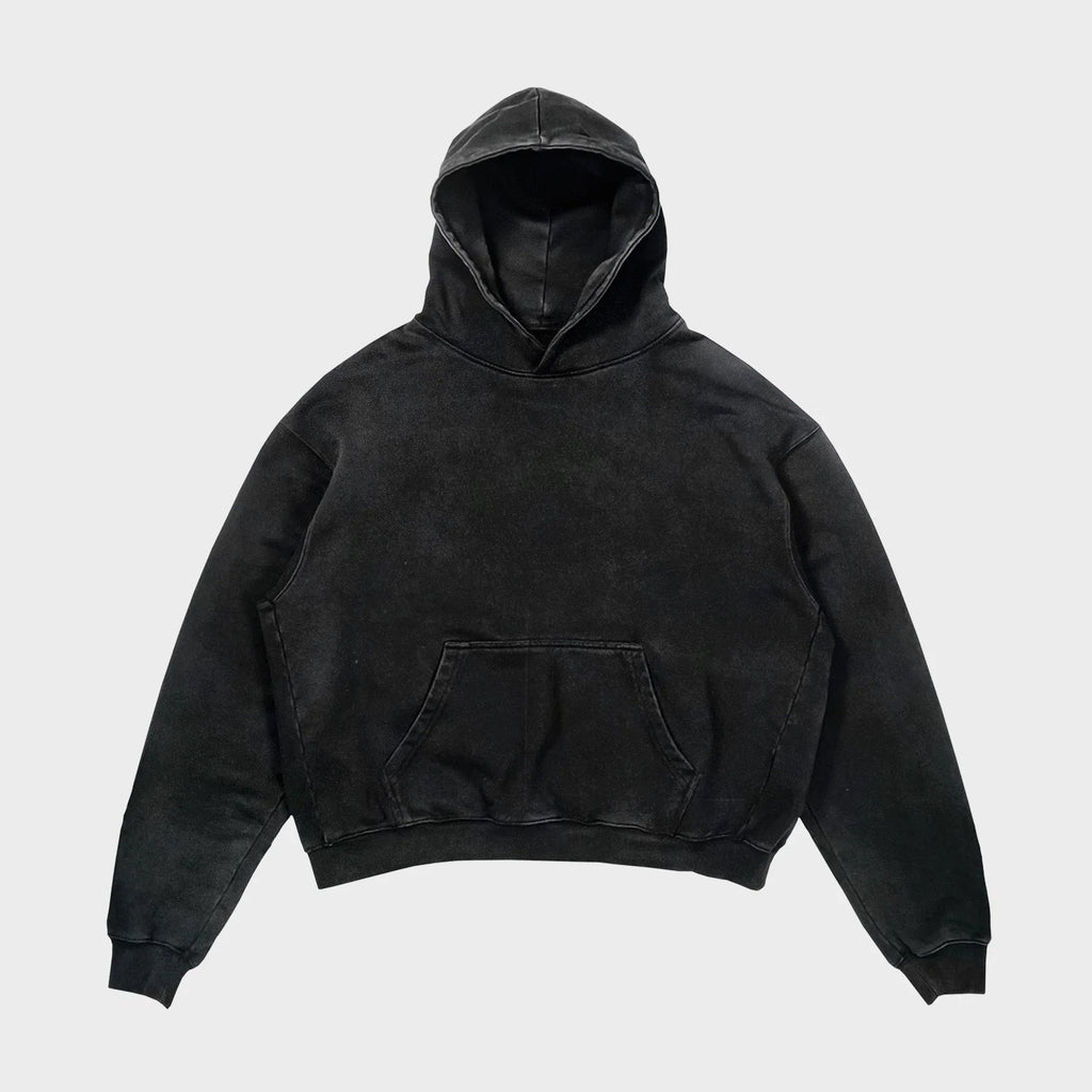 OLD SCHOOL WASHED HOODIE