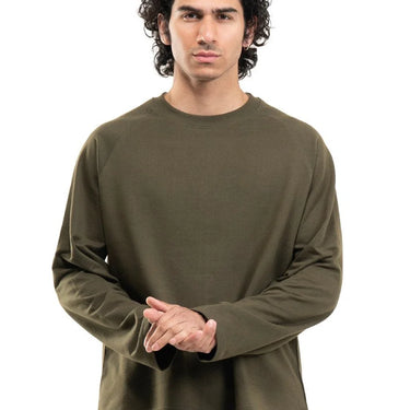 RAGLAN CROPPED TEE - MILITARY GREEN