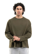 RAGLAN CROPPED TEE - MILITARY GREEN DRIP STUDIOS