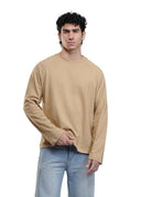 RAGLAN CROPPED TEE - BEIGE DRIP STUDIOS