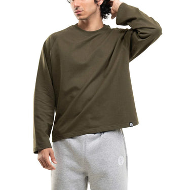 RAGLAN CROPPED TEE - MILITARY GREEN