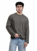 RAGLAN CROPPED TEE - GREY DRIP STUDIOS