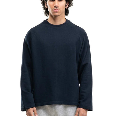 RAGLAN CROPPED TEE - NAVY