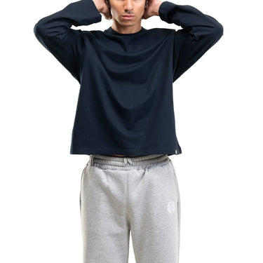 RAGLAN CROPPED TEE - NAVY
