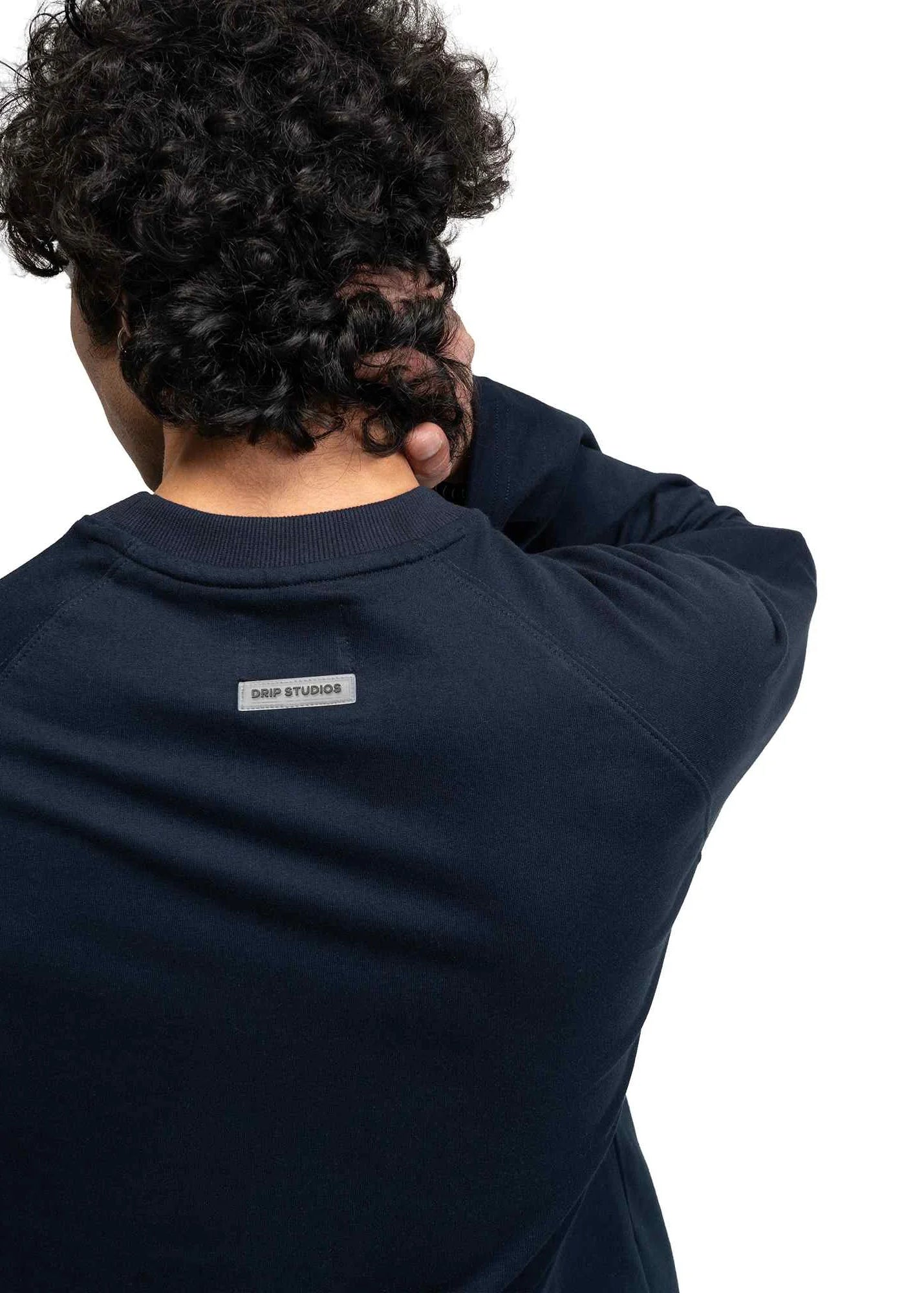 RAGLAN CROPPED TEE - NAVY