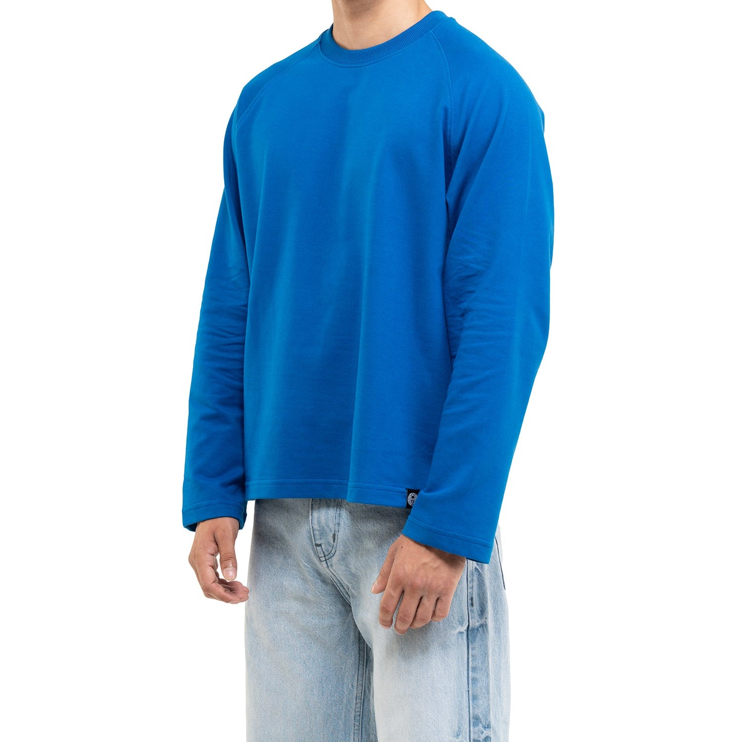 RAGLAN CROPPED TEE - ROYAL BLUE