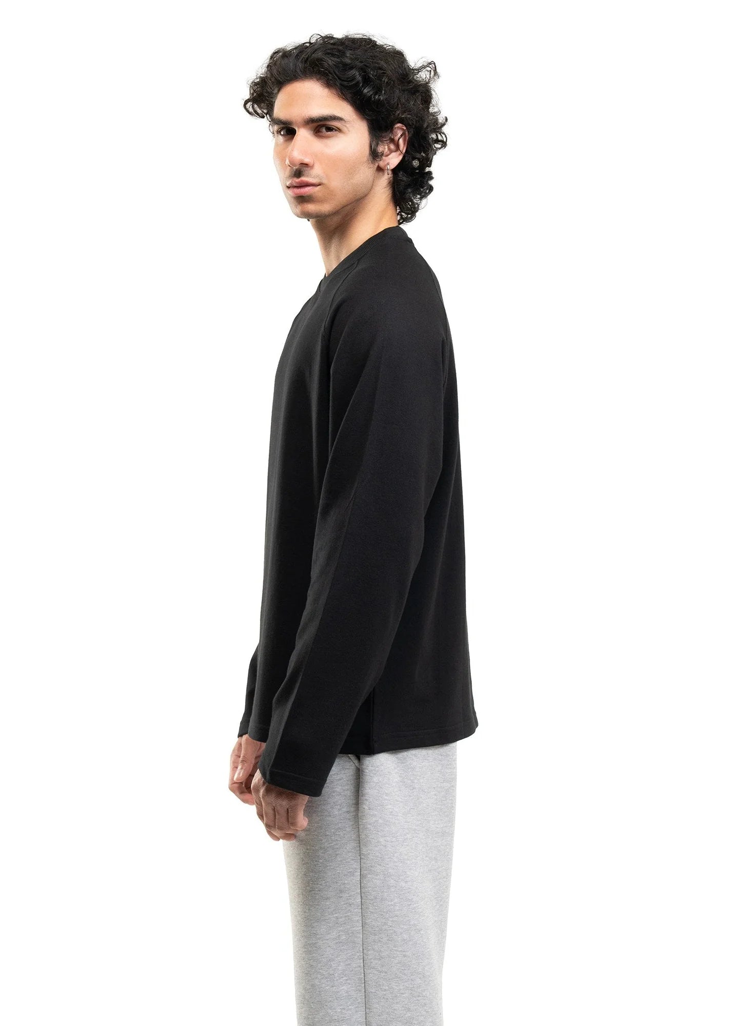 RAGLAN CROPPED TEE - BLACK