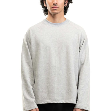 RAGLAN CROPPED TEE - MELANGE CREY