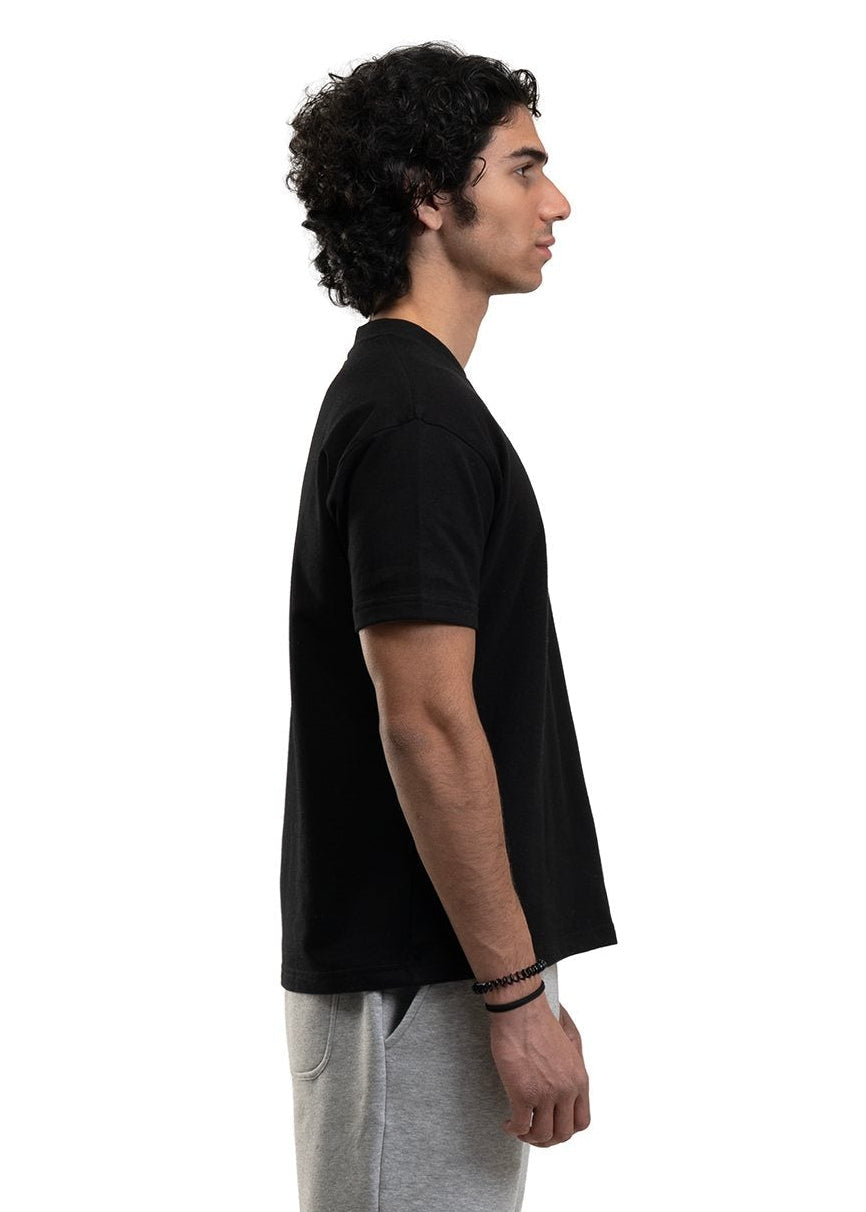 REGULAR CROPPED TEE - BLACK