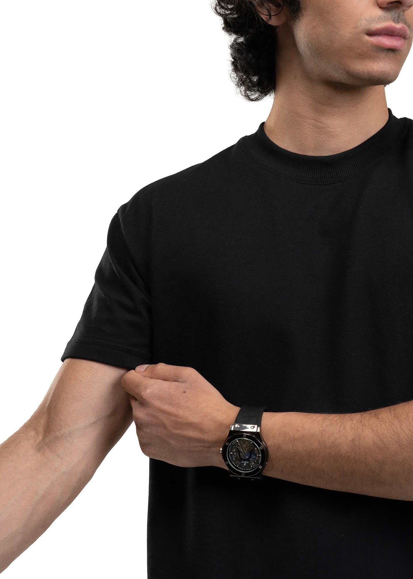 REGULAR CROPPED TEE - BLACK