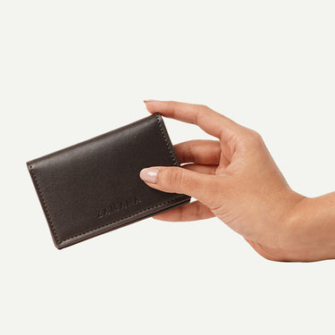 CARD HOLDER - DARK BROWN