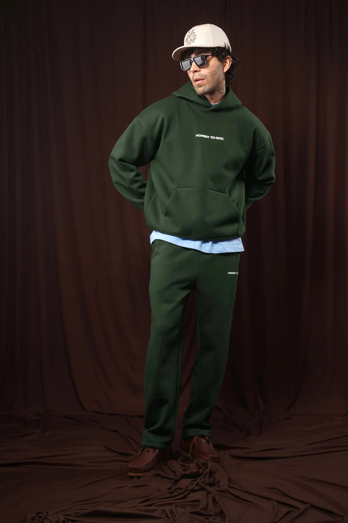 KOMBU GREEN BOX FIT HOODIE