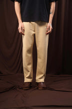 KHAKI CREAM STRAIGHT LEG SWEATPANTS