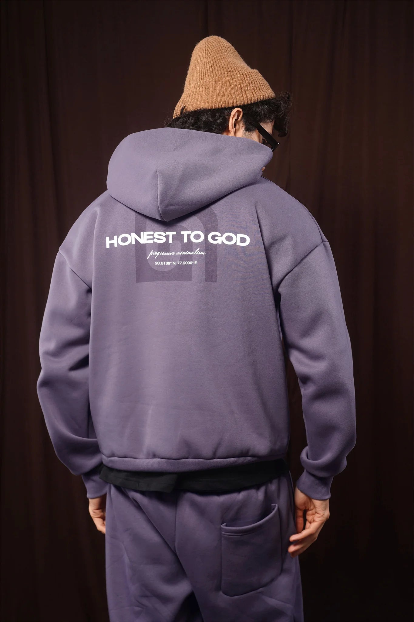 OLD LAVENDER BOX FIT HOODIE
