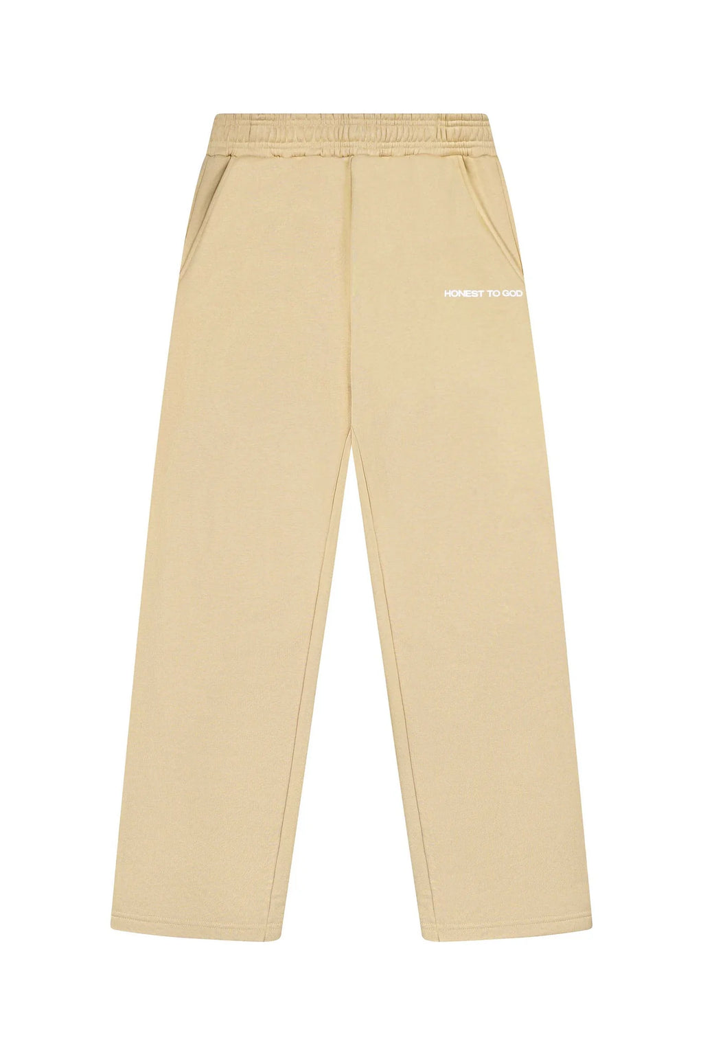 KHAKI CREAM STRAIGHT LEG SWEATPANTS