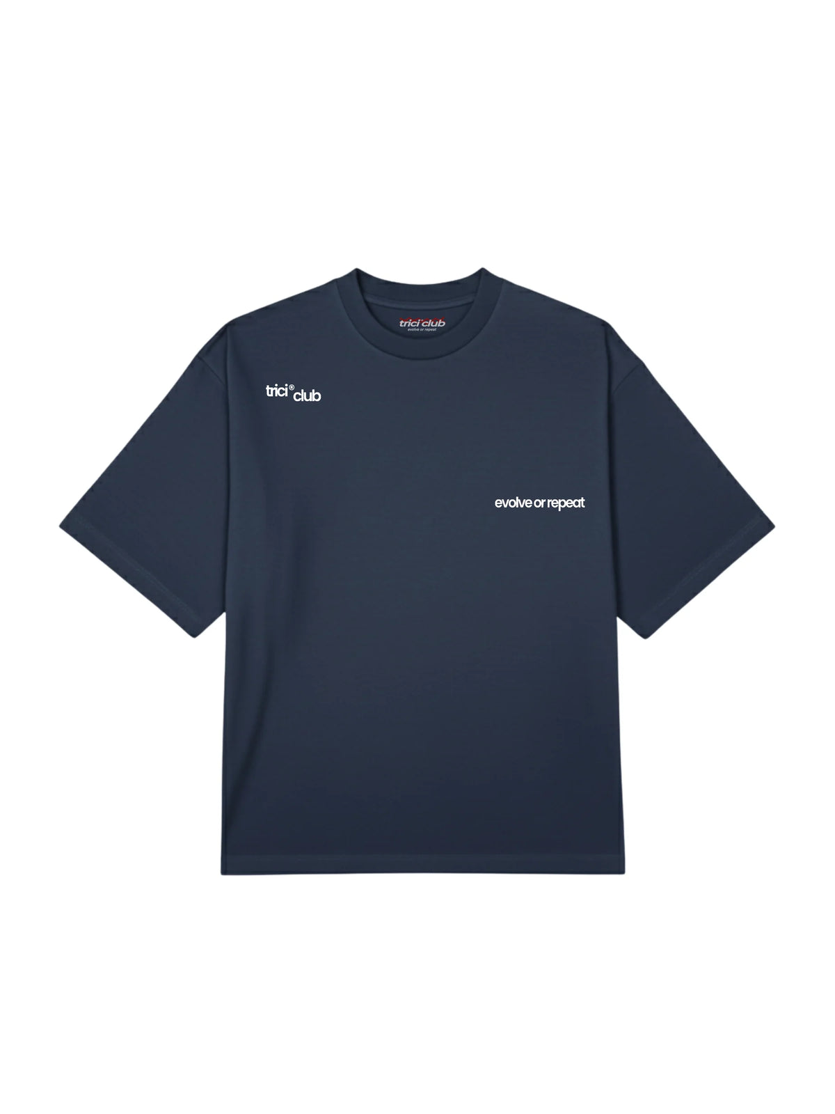 Men's dark T-shirt, crew neck short sleeves, small chest logo prints