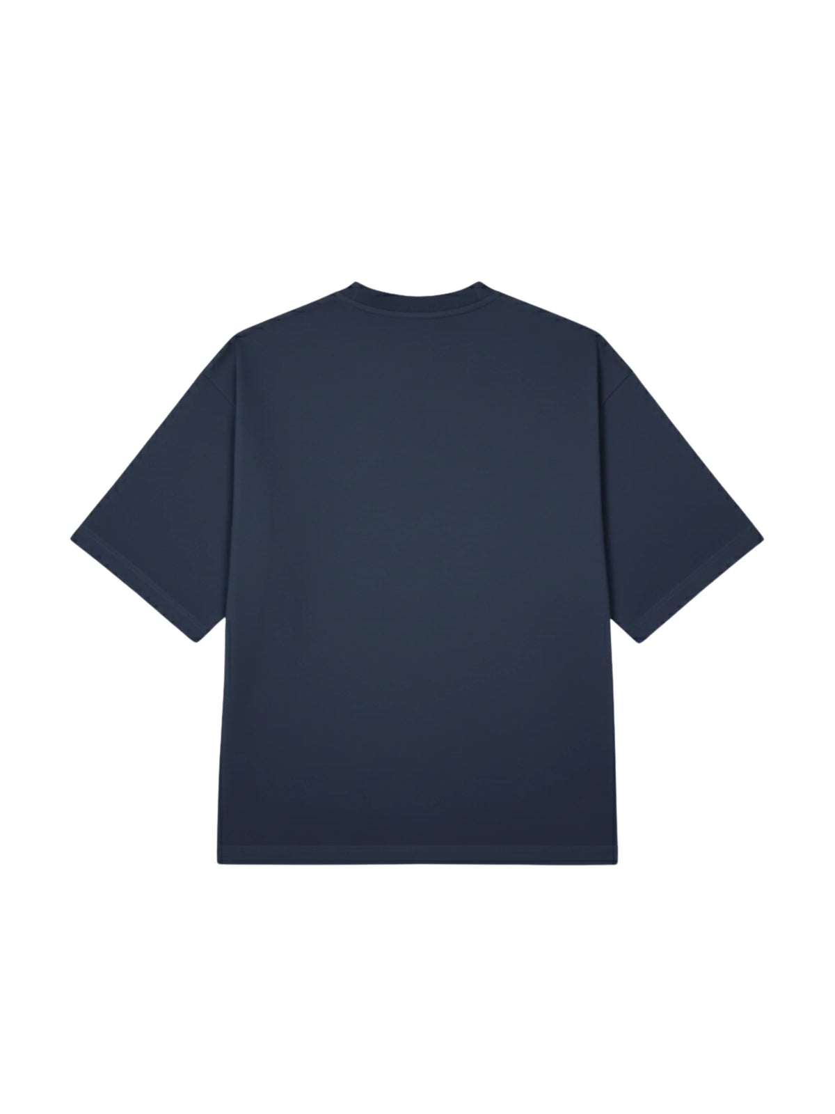 Men's dark T-shirt, crew neck short sleeves, plain back