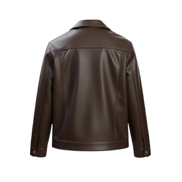 WALNUT LEATHER JACKET