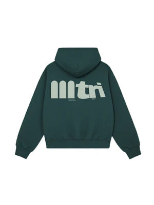 Firefly green pullover hoodie with hood, kangaroo pocket, and large chest text logo