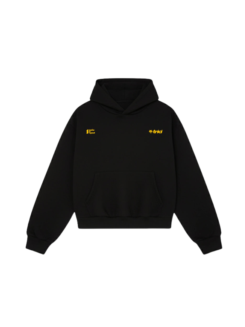 TREES AND PALMS HOODIE - BLACK