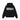 TREES AND PALMS ZIP-UP HOODIE - BLACK