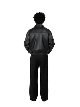 LEATHER JACKET - MATTE BLACK