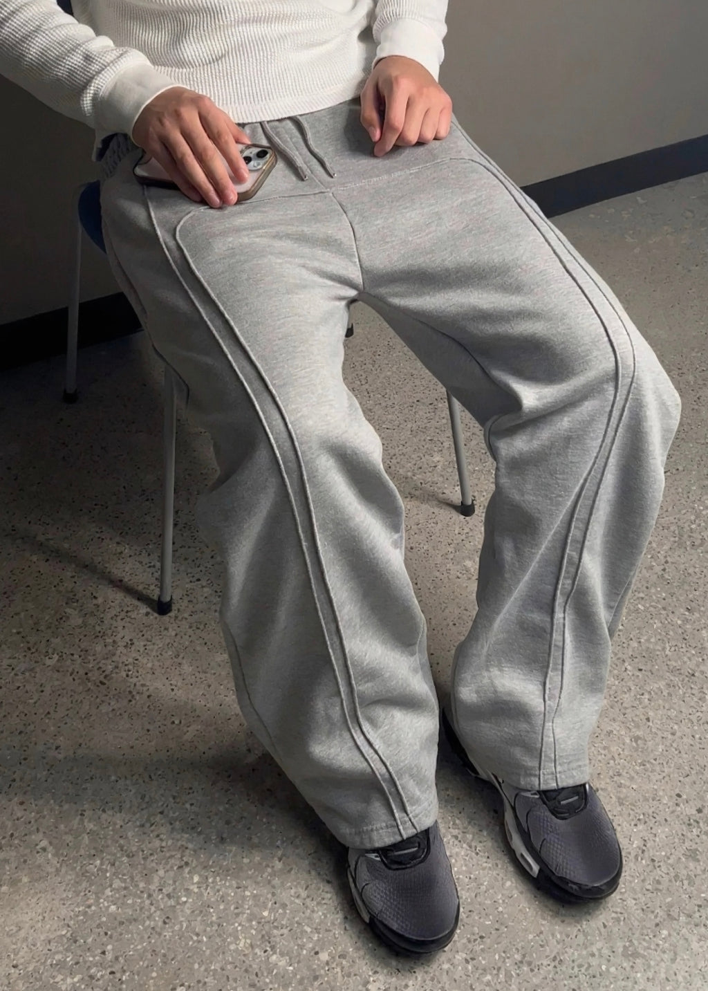 LUXE BOTTOMS - MELANGE GREY