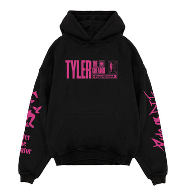 TYLER THE CREATOR DESIGNED OVERSIZED HOODIE - BLACK