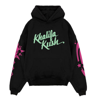 WIZ KHALIFA DESIGNED OVERSIZED HOODIE - BLACK