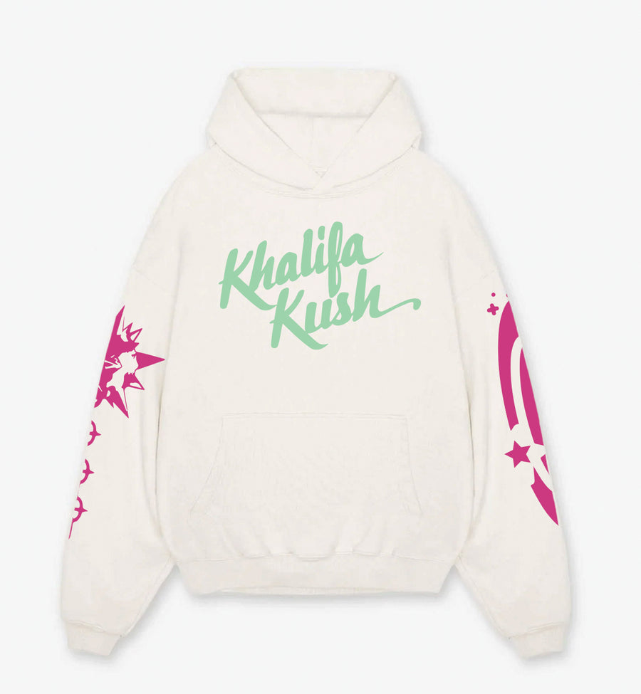 WIZ KHALIFA DESIGNED OVERSIZED HOODIE - WHITE