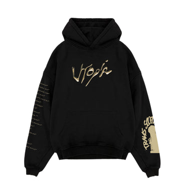 UTOPIA DESIGNED HOODIE - BLACK