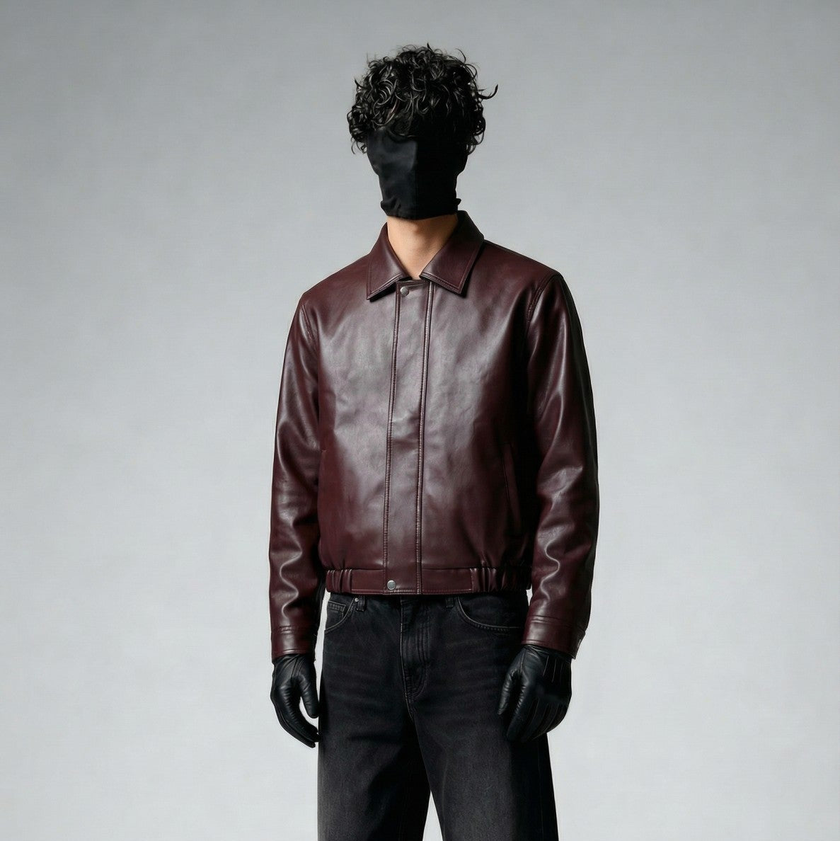 VINTAGE MOCHA LEATHER - BOMBER JACKET