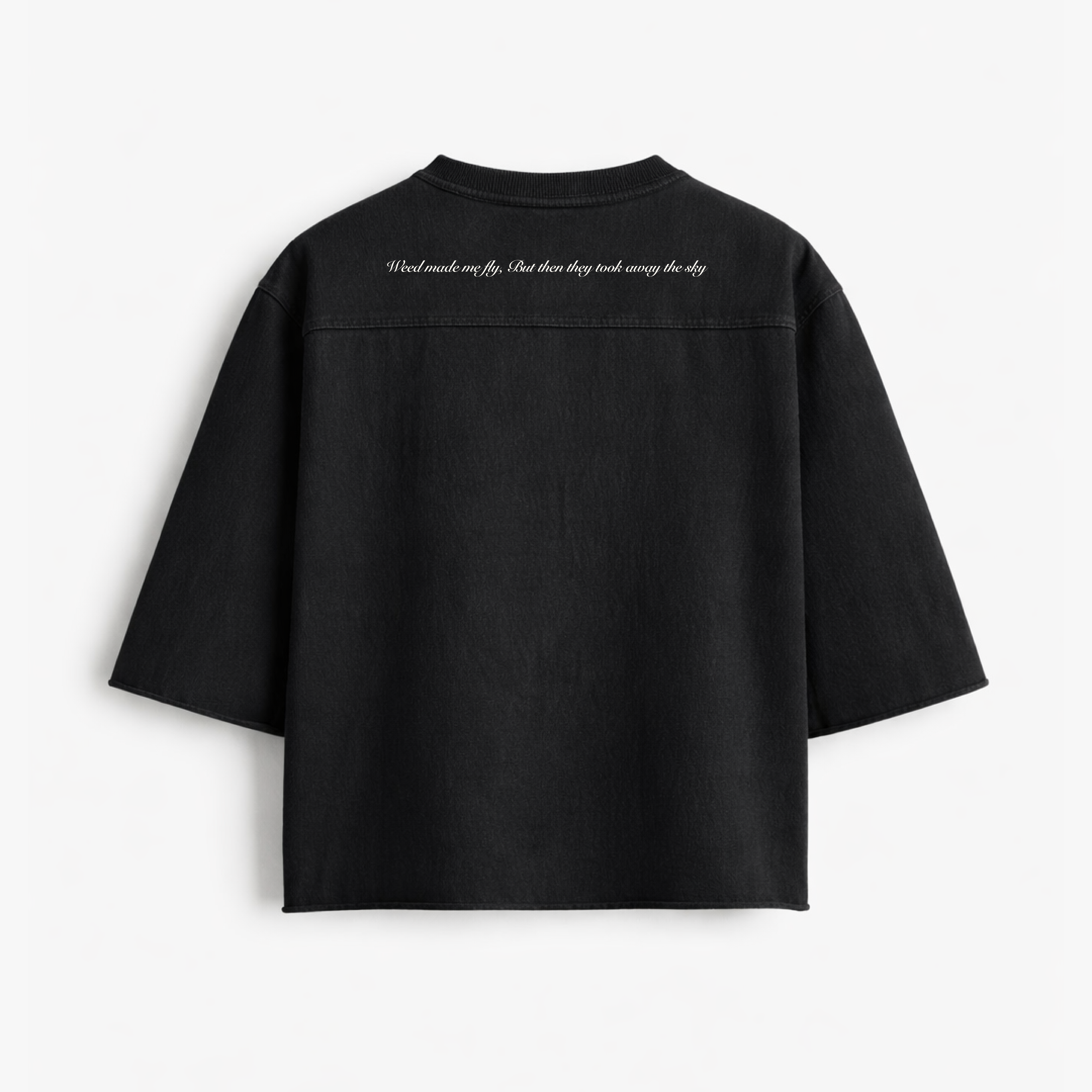 OVERSIZED BOXY RUGGED T-SHIRT - BLACK