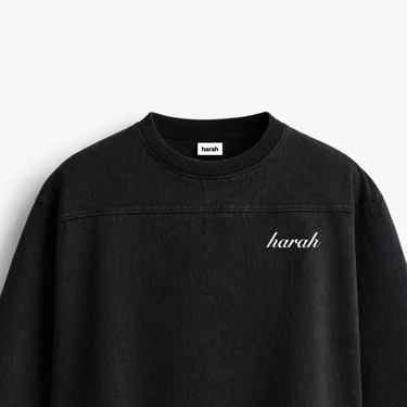 OVERSIZED BOXY RUGGED T-SHIRT - BLACK
