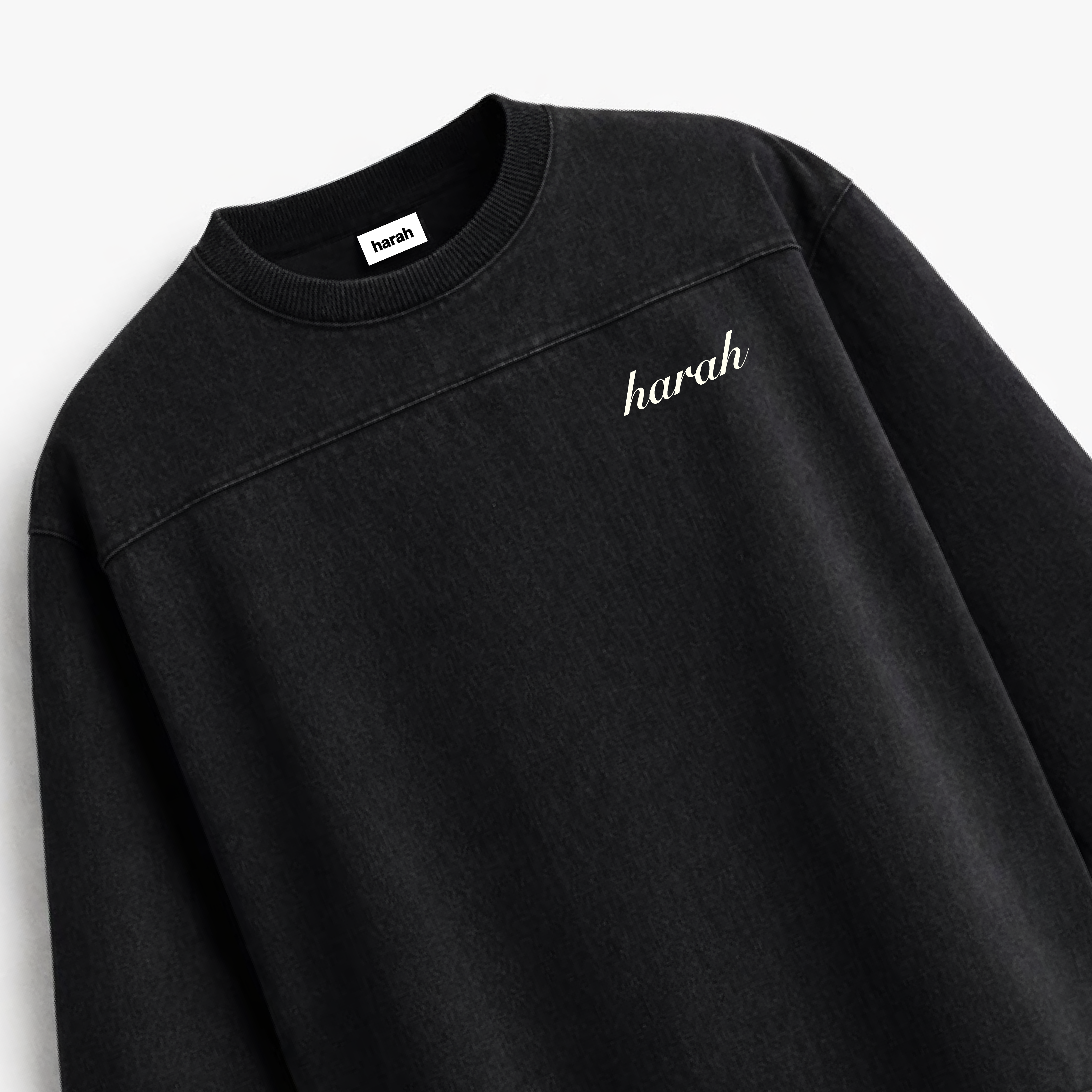 OVERSIZED BOXY RUGGED T-SHIRT - BLACK