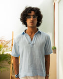 CLOUD POWDER BLUE DOUBLE CLOTH SHIRT MIDVEY