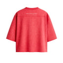 OVERSIZED BOXY RUGGED T-SHIRT - RED HARAH