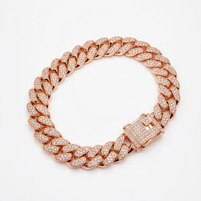 ICED BRACELET - ROSE GOLD