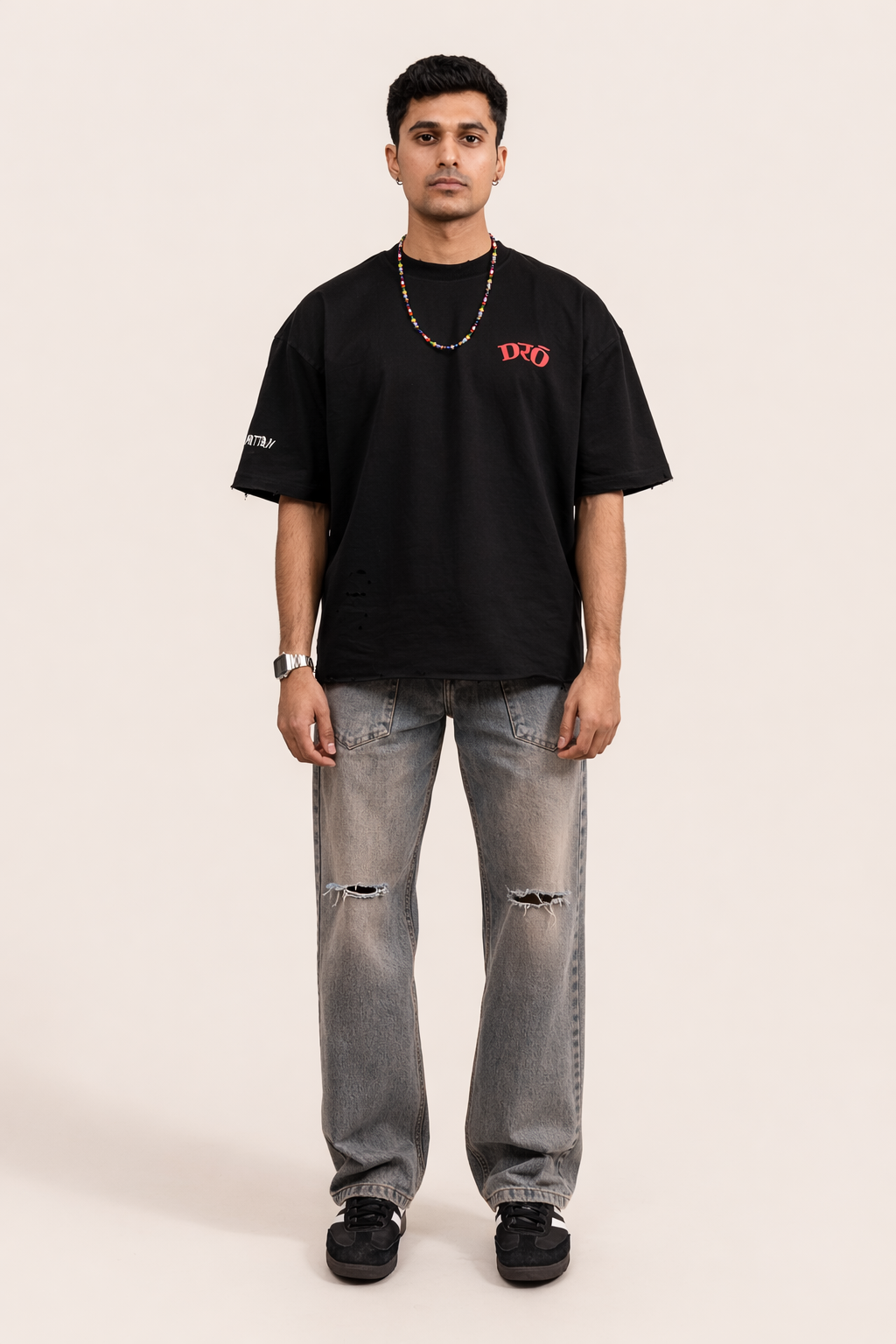 DRO BORROWED EXISTENCE TEE - JET BLACK