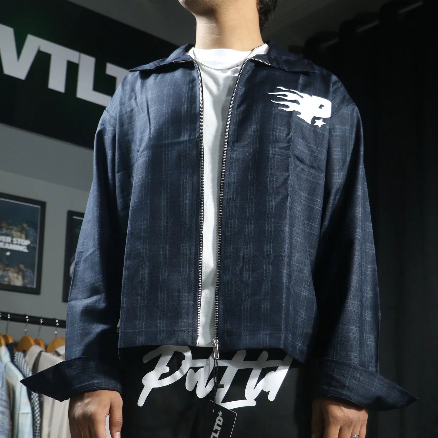 BLAZE GRID ZIP UP