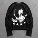 LET GO WAFFLE KNIT TEE HVTO STUDIOS